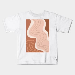 Mid Century Modern, Abstract Shapes 2 Kids T-Shirt